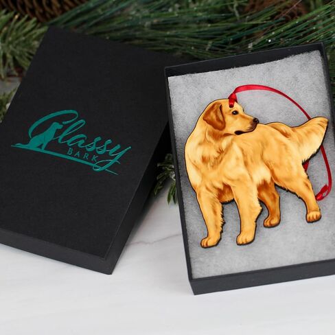 Golden Retriever Ornament, Golden Retriever Decoration, Golden Retriever Dog Gifts, English Cream Golden Retriever, Golden Retriever Christmas Decor (Relaxed Golden Retriever) in Saudi Arabia