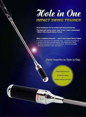 Hole in One: Golf Swing Trainer PATENTED for Distance, Rhythm, Tempo, Accuracy & Warmup in Saudi Arabia