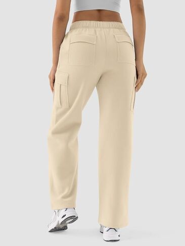 ATHMILE Womens Cargo Sweatpants Casual Baggy Fleece High Waisted Joggers Pants in Saudi Arabia