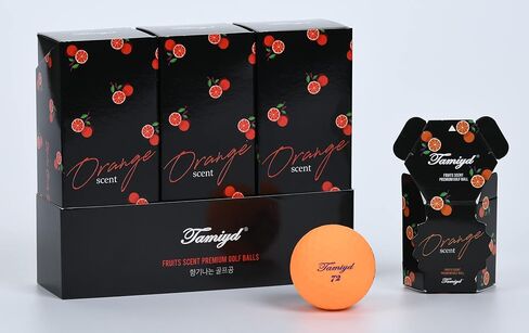 كرة جولف TAMIYD معطرة بالفواكه عالية الأداء طويلة وناعمة وغير لامعة - 6 عبوات (كرات معبأة بشكل فردي) in Saudi Arabia