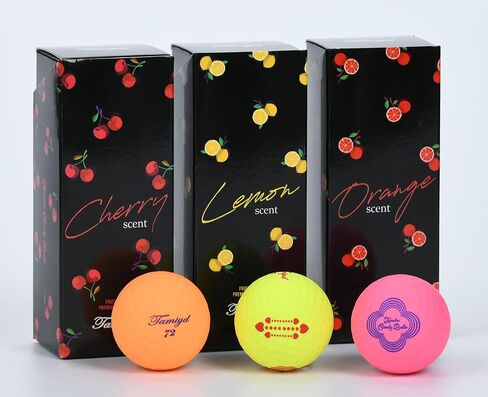 كرة جولف TAMIYD معطرة بالفواكه عالية الأداء طويلة وناعمة وغير لامعة - 6 عبوات (كرات معبأة بشكل فردي) in Saudi Arabia
