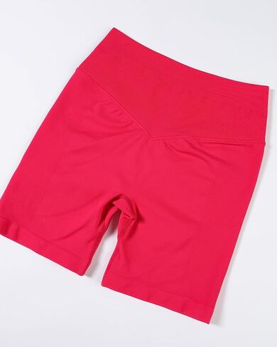 AUROLA Impressive Collection Workout Shorts for Women,High Waisted V-Shape Seam Gym Embossed Logo Athletic Fitness Short in Saudi Arabia