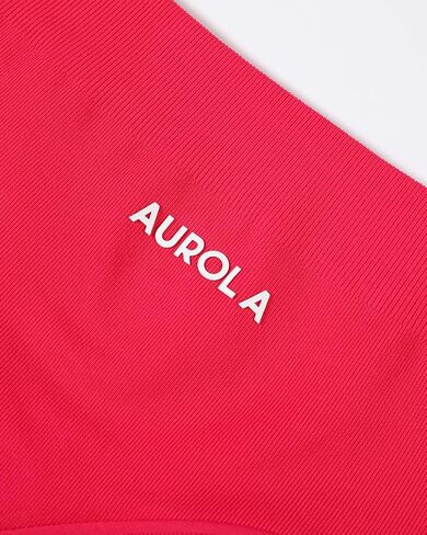 AUROLA Impressive Collection Workout Shorts for Women,High Waisted V-Shape Seam Gym Embossed Logo Athletic Fitness Short in Saudi Arabia