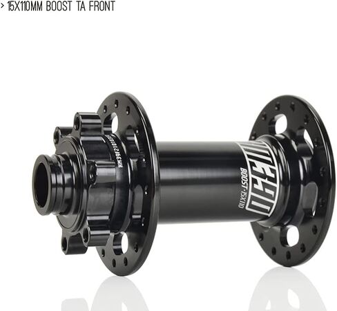 BestParts KOOZER XM390 Boost MTB المحور الأمامي 32 فتحة 32H 72HD سبيكة 7075 فرامل قرصية عالية القوة 15x110 مم من خلال المحور الأسود لـ SHIMANO 8-11s in Saudi Arabia