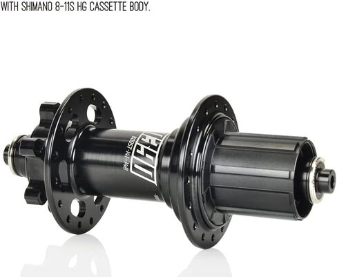 BestParts KOOZER XM390 Boost MTB المحور الأمامي 32 فتحة 32H 72HD سبيكة 7075 فرامل قرصية عالية القوة 15x110 مم من خلال المحور الأسود لـ SHIMANO 8-11s in Saudi Arabia