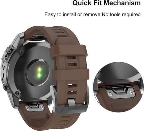 ISABAKE Compatible with Fenix 7X Band 26mm Easy-fit Soft Silicone Watch Band Replacement for Fenix 6X/Fenix 5X/Fenix 5X Plus/Fenix 3/Fenix 6X Pro in Saudi Arabia