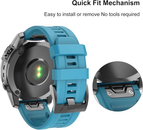ISABAKE متوافق مع Fenix ​​7X Band 26 مم بديل لساعة السيليكون الناعمة سهلة التركيب لـ Fenix ​​6X/Fenix ​​5X/Fenix ​​5X Plus/Fenix ​​3/Fenix ​​6X Pro in Kuwait