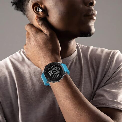 ISABAKE متوافق مع Fenix ​​7X Band 26 مم بديل لساعة السيليكون الناعمة سهلة التركيب لـ Fenix ​​6X/Fenix ​​5X/Fenix ​​5X Plus/Fenix ​​3/Fenix ​​6X Pro in Kuwait
