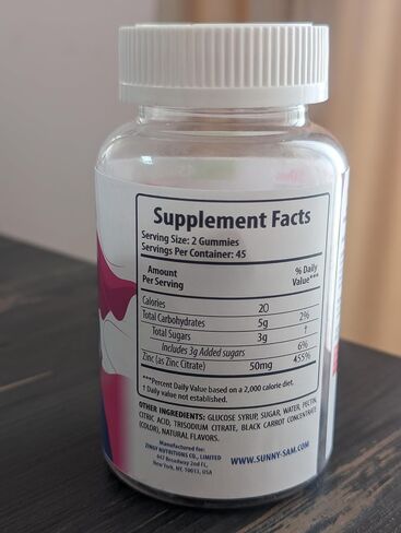 Zinc Gummies for Adults - Zinc Chewable Gummy for Immune Support - Powerful Natural Antioxidant Non-GMO Supplement for Children Men Woman Adults in Saudi Arabia