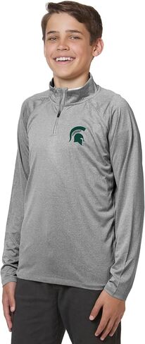 Little King NCAA Youth Boys 1/4 Zip Pullover Wind Shirt-100% Polyester-Sizes YS YM YL YXL in Saudi Arabia