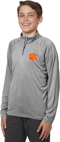 Little King NCAA Youth Boys 1/4 Zip Pullover Wind Shirt-100% Polyester-Sizes YS YM YL YXL in Saudi Arabia
