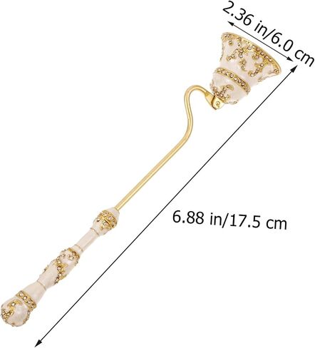 Alipis Candle Snuffer طفاية شموع مطلية، طفاية شموع عتيقة، شمعة مريحة، ملحق لإخماد شمعة إطفاء اللهب الفتيل in Kuwait