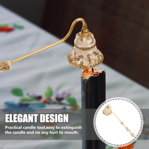 Alipis Candle Snuffer طفاية شموع مطلية، طفاية شموع عتيقة، شمعة مريحة، ملحق لإخماد شمعة إطفاء اللهب الفتيل in Kuwait