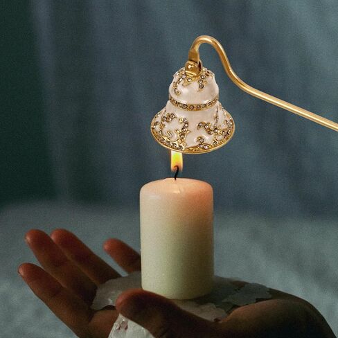 Alipis Candle Snuffer طفاية شموع مطلية، طفاية شموع عتيقة، شمعة مريحة، ملحق لإخماد شمعة إطفاء اللهب الفتيل in Kuwait