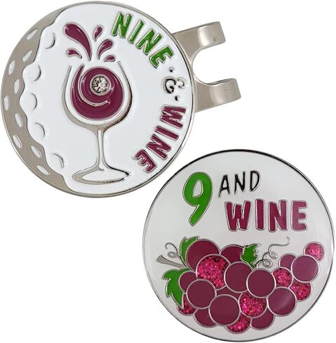 Nine and Wine Golf Ball Marker and Hat Clip in Saudi Arabia