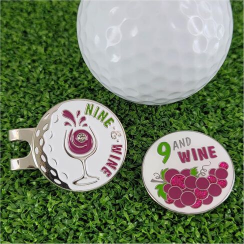 Nine and Wine Golf Ball Marker and Hat Clip in Saudi Arabia