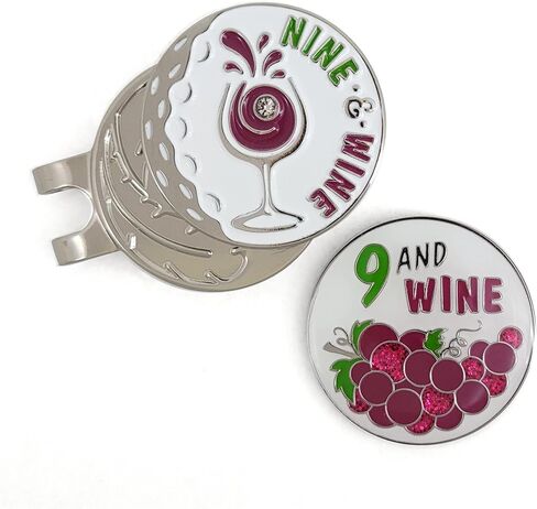 Nine and Wine Golf Ball Marker and Hat Clip in Saudi Arabia