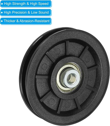 PATIKIL Universal Bearing Pulley Wheel, Nylon Bearing Pulley Wheel Lifting Bearing Wheel Replace for Gym Equipment in Saudi Arabia