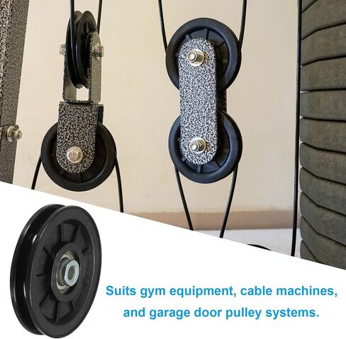 PATIKIL Universal Bearing Pulley Wheel, Nylon Bearing Pulley Wheel Lifting Bearing Wheel Replace for Gym Equipment in Saudi Arabia