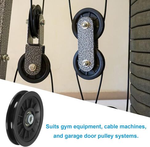 PATIKIL Universal Bearing Pulley Wheel, Nylon Bearing Pulley Wheel Lifting Bearing Wheel Replace for Gym Equipment in Saudi Arabia