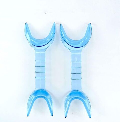 SmileSupplies 143 درجة مئوية ضام الخد مزدوج الجوانب كبير / متوسط ​​شفاف أزرق (عبوة من 10) in Kuwait