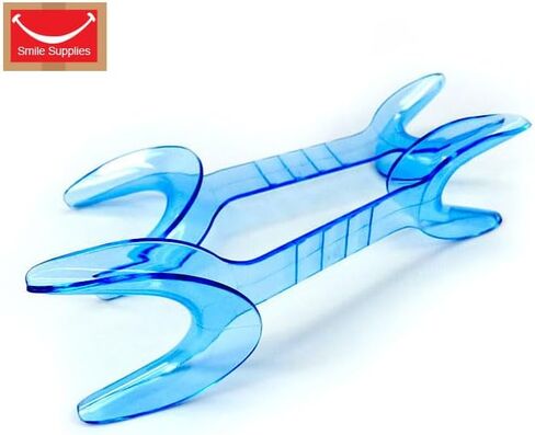SmileSupplies 143 درجة مئوية ضام الخد مزدوج الجوانب كبير / متوسط ​​شفاف أزرق (عبوة من 10) in Kuwait