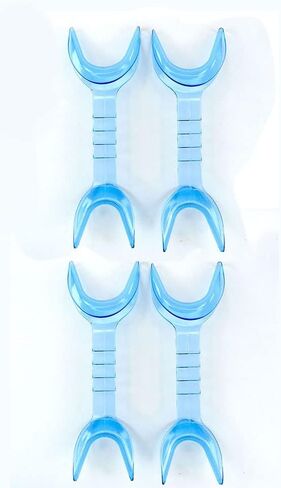 SmileSupplies 143ºC Double Sided Cheek Retractor Large/Medium Transparent Blue (Pack of 10) in Saudi Arabia