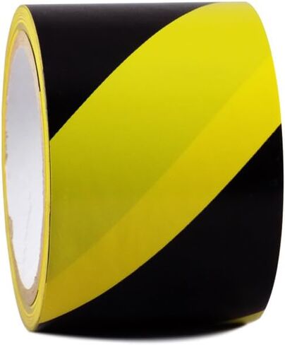 GGR Supplies T.R.U. SST-618C Black & White Hazard Warning Safety Stripe Tape: 2" in. wide x 18 yds. in Saudi Arabia