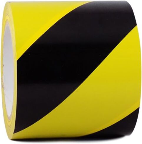 GGR Supplies T.R.U. SST-618C Black & White Hazard Warning Safety Stripe Tape: 2" in. wide x 18 yds. in Saudi Arabia