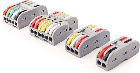 موصلات أسلاك الرافعة السريعة: مجموعة الربط الكهربائية المدمجة، موصل 0.4-2.5 AWG للدوائر المضمنة الآمنة (PCT-223D(سكة DIN)، 10) in Saudi Arabia