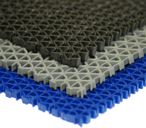 Rubber-Cal 03-W246-BK-10 S-Grip PVC Runner - 3/16" x 4' x 10' - Black in Saudi Arabia