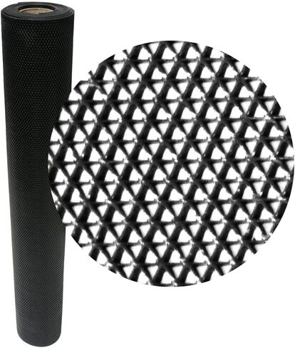 Rubber-Cal 03-W246-BK-10 S-Grip PVC Runner - 3/16" x 4' x 10' - Black in Saudi Arabia