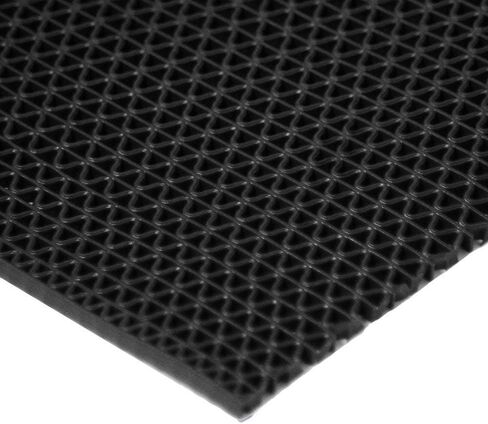 Rubber-Cal 03-W246-BK-10 S-Grip PVC Runner - 3/16" x 4' x 10' - Black in Saudi Arabia