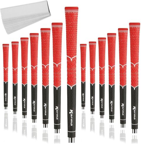 Karma V-Cord Golf Grips & Grip Kits, Men’s Standard Size Half Cord Replacement Golf Club Grips, Extra Traction, Comfort & Control in Saudi Arabia