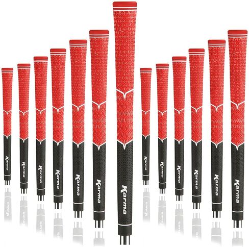 Karma V-Cord Golf Grips & Grip Kits, Men’s Standard Size Half Cord Replacement Golf Club Grips, Extra Traction, Comfort & Control in Saudi Arabia