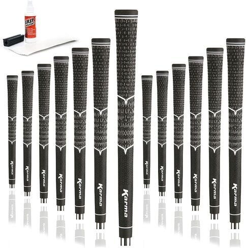 Karma V-Cord Golf Grips & Grip Kits, Men’s Standard Size Half Cord Replacement Golf Club Grips, Extra Traction, Comfort & Control in Saudi Arabia