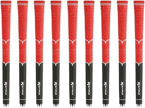 Karma V-Cord Golf Grips & Grip Kits, Men’s Standard Size Half Cord Replacement Golf Club Grips, Extra Traction, Comfort & Control in Saudi Arabia