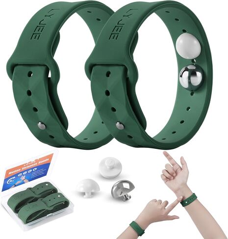 LYJEE Motion Sickness Bands for Adults and Kids Nausea Relief for Pregnant Women Seasickness Wristband for Cruise Ship Essentials in Saudi Arabia