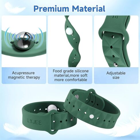 LYJEE Motion Sickness Bands for Adults and Kids Nausea Relief for Pregnant Women Seasickness Wristband for Cruise Ship Essentials in Saudi Arabia