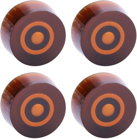 4 قطع من مقابض التحكم في الجيتار الكهربائي، قطع غيار مقبض بلاستيكي للجيتار (القهوة) in Kuwait