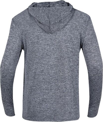 Men's Hoodie Shirts Long Sleeve UPF 50+ Sun Protection T Shirts Casual Fishing Hiking Shirts with Hood in Saudi Arabia