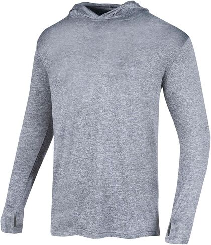 Men's Hoodie Shirts Long Sleeve UPF 50+ Sun Protection T Shirts Casual Fishing Hiking Shirts with Hood in Saudi Arabia
