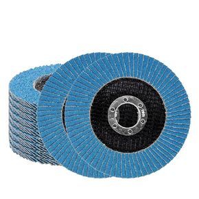 Flap Discs 10 PCS 4.5 Inch 60# Sanding Discs High Density Aluminum Oxide Abrasive Grinding Wheels Grinder Disc for Metal and Wood Grinding(FD060)