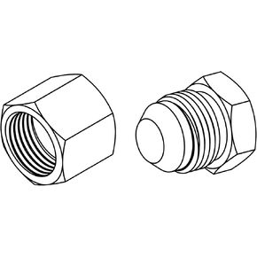 3/8" JIC Hydraulic Hose Fitting Cap & Plug