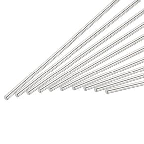 uxcell 1mm x 300mm Stainless Steel Round Rod, Metal Solid Shaft Rods Lathe Bar Stock for DIY Crafts Model Car Helicopter Airplane 10pcs