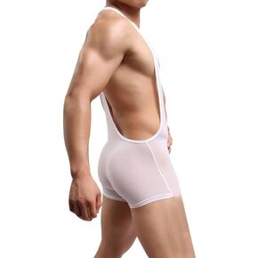 sandbank Men Leopard Print Wrestling Singlet Jockstrap Bodysuit Active Underwear Athletic Supporters Leotard