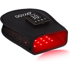 Red & Infrared Light Therapy Device for Foot Pain Relief 660nm & 880nm LED Light Therapy Slippers with Pulse Mode Full Cover Feet Toe Instep Sole Home Use (Two Pads)