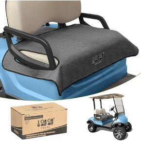 10L0L غطاء مقعد عربة الجولف العالمي غطاء وسادة بطانية لشخصين Yamaha G2، G8، G9، G16، G19، G22 G29 مع مساند للذراعين، مناسب لجميع الظروف الجوية