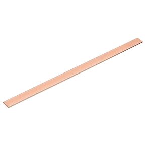 uxcell Copper Flat Bar, 0.12" Thickness x 0.98" Width x 15.75" Length Copper Bus Bar Stock Plate Mill for Electrical (3mm x 25mm x 400mm)