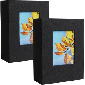 Aynoo Photo Album 4x6 2 Pack Plastic Fabric Cover Photo Album 4x6 Picture Frame 100 Pockets 2 Packs Album Each Pack Holds 48 Photos (48 Photos,2Pack)